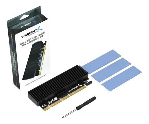 Adaptador Tarjeta Ssd Nvme M.2 A Pcie Sabrent Disipador