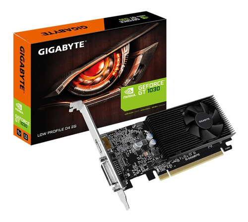 Placa Video Gigabyte Geforce Gt 1030 Low Profile D4 2g 2gb