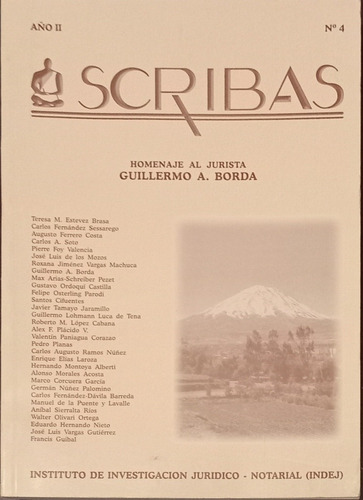 Scribas N° 4 - Homenaje Al Jurista Guillermo Borda