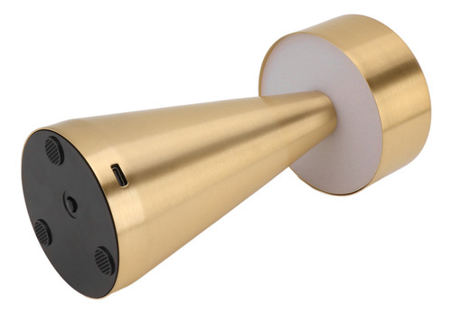 D Sensor De Toque De Mesa Led Portátil De Metal Dourado De