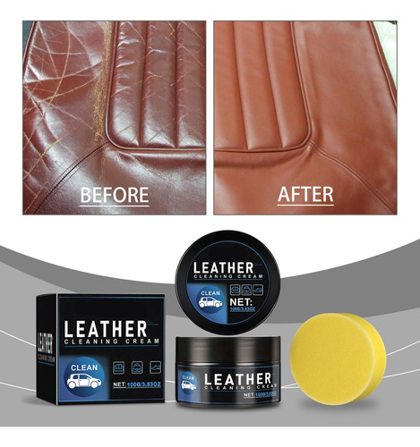 Cuero Para Limpieza Del Interior Del Coche, Piel, Color Crem