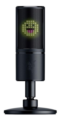 Imagen 1 de 2 de Micrófono Razer Seiren Emote condensador hipercardioide negro