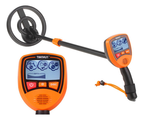 Detector De Metal Md-1012 Ouro Prata Cobre - Tianxun Cor Laranja
