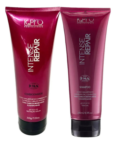 Kit Intense Repair Shampoo 240ml + Condicionador 200g - Kpro