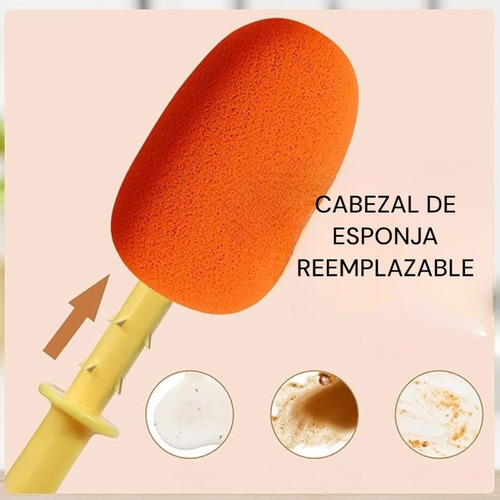 2 Escobilla Limpia Vasos Cepillo Limpia Botellas 3 En 1