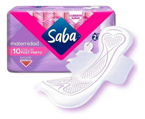 7 Pzas Toallas Femeninas Saba Maternidad Post-parto Flujo Su