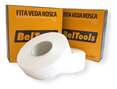 Fita Veda Rosca 18mm X 50 Metros Beltools Com 60 Unidades