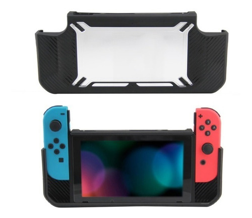 Imagen 6 de 9 de Estuche Potector Nintendo Switch Silicon Duro Rojo/azul