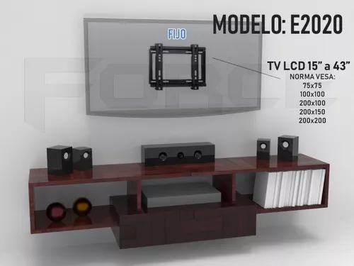 Soporte Tv Led Lcd Vesa Fijo Extrachato 32 A 55in 35kg - EVER SAFE®