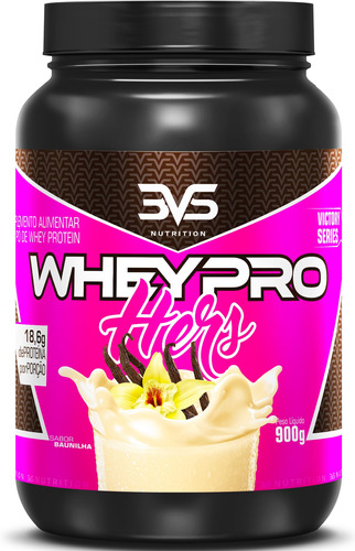 Whey Protein Feminina Pro Hers - Fórmula Exclusiva Com Whey Concentrado, Isolado E Colágeno Hidrolisado 900g - Sabor: Baunilha