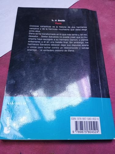 Furia, Crónicas Vampíricas 3, L. J. Smith, Edit. Destino (Usado)