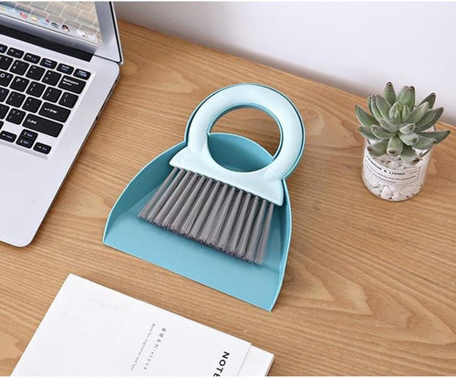 Mini Recogedor Con Escoba Cepillo Plastico Limpieza Portatil Color Mixto Al Azar