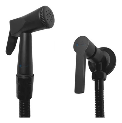 Ducha Higienica Para Lavagem Intima Em Metal Completa Nitro Metais Cor Preto