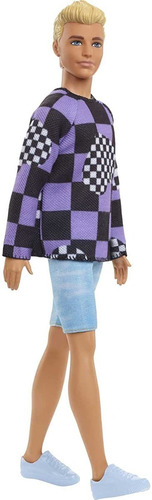 Imagem 3 de 7 de Barbie 2022 Fashionistas Doll 191 Ken Broad Sweater