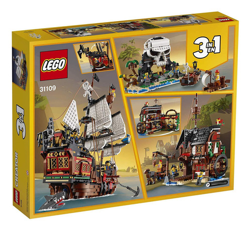 Lego Creator 3 En 1 Barco Pirata 31109 Juguete Infantil 0 Versión Del Personaje