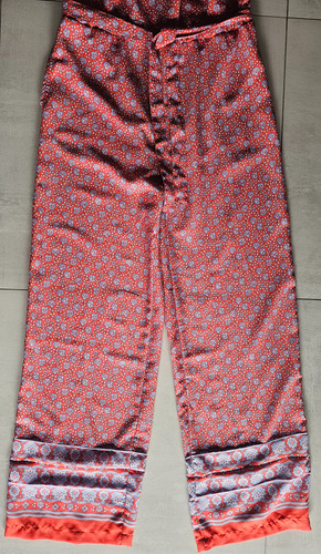 Mono/enterito Palazo Y Musculosa Cortefiel España S Naranja Oscuro Floreado S (Usado)