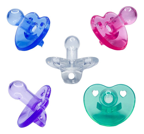 Chupeta Silicone Bico Redondo Soft Menino E Menina Tetê Soft