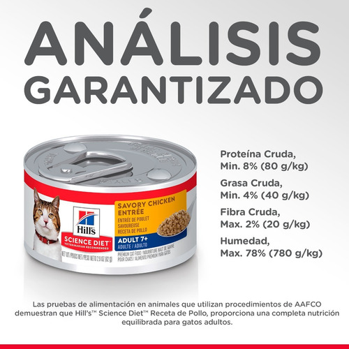 Imagen 6 de 7 de Alimento Húmedo Hill's 0.15 Kg Gatos Adultos Mayores