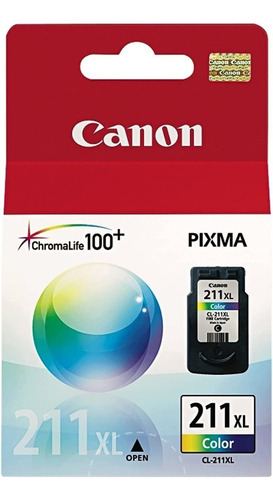 Cartucho De Tinta Canon Cl211xl, Cian/magenta/amarillo Paque