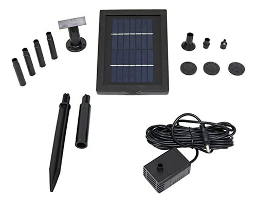 Kit De Fuente Solar  Con Panel Y 5 Cabezales De Rociado - 24