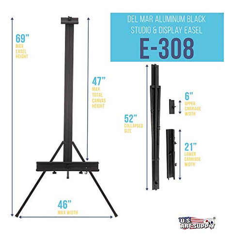 Soporte De Aluminio Ajustable Para Artistas, Profesional Y R