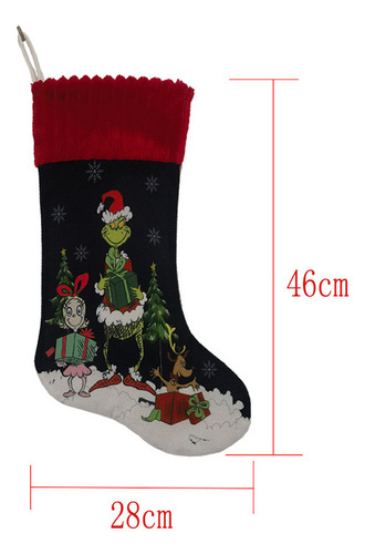 Adornos Navideños Calcetín Navideño Grinch
