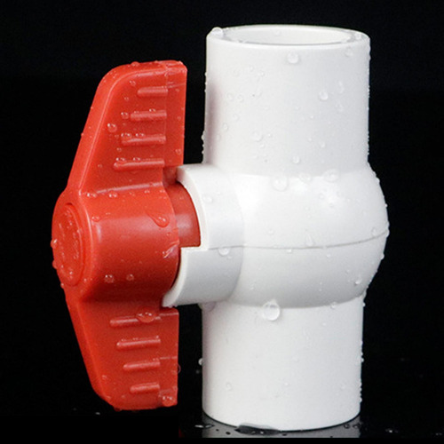 Válvula De Esfera De Pvc Com Alça Em T Branco 40mm