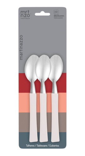 Juego De 3 Cucharas De Té Martinazzo Linea Una