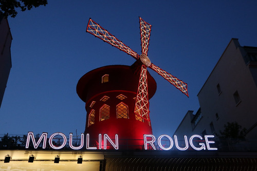 Imagen 1 de 5 de Cuadro 20-moulin-rouge-paris-7 32x20 C/marco De Madera
