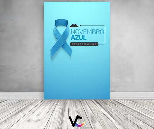 Panel vertical del partido - Prevención azul de noviembre -1.50x2.20