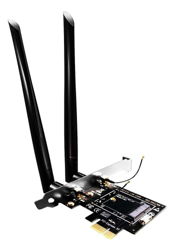 Adaptador Pcie Inalámbrico Glotrends M.2 Con Antena Sam Para