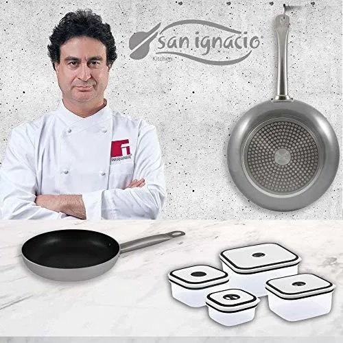 Bergner Professional Chef Platinum 2 Frying Pans + 4, Alumin