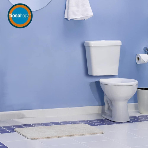 Imagen 2 de 10 de Juego Baño Inodoro Mochila 12 Lts Colgar Pvc Tapa Baño Loza