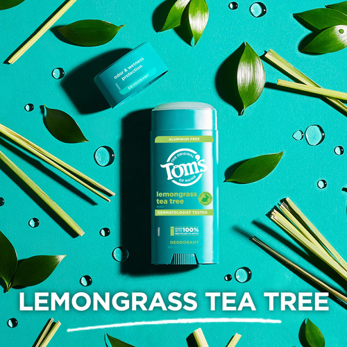 Desodorante Tom's Of Maine Lemongrass Tea Tree 95 Ml (paquet