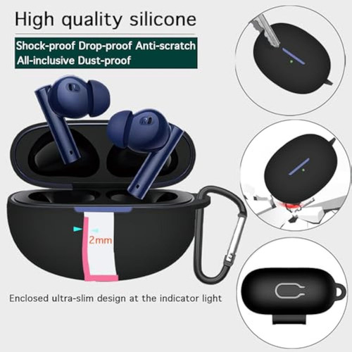 2pcs Funda Protectora Silicona Para Realme Buds Air 5 Pro