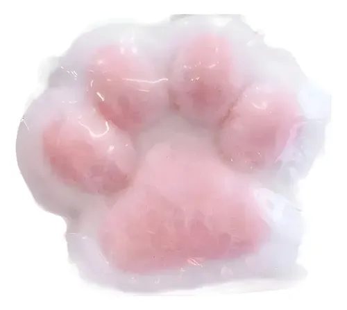 Squishy XXL De Pata De Gato Transparente – Juguete Antiestrés De TPR Hecho A Mano, Con Bolsa De PVC Para Guardar – Ideal Para Aliviar Tensión Y Estimular La Motricidad Fina