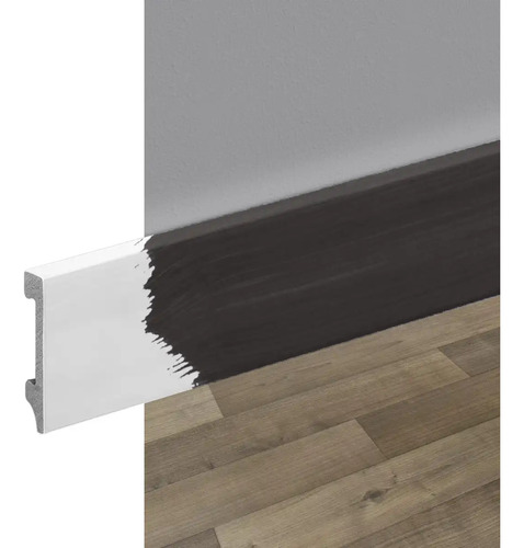 Zócalo Pvc Eps Pintable Anti Humedad Piso Vinilico Ceramico