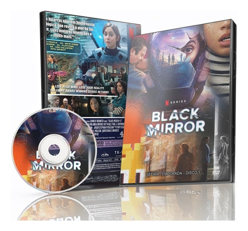 Dvd Série Black Mirror - 7a Temporada Completa E Dublada