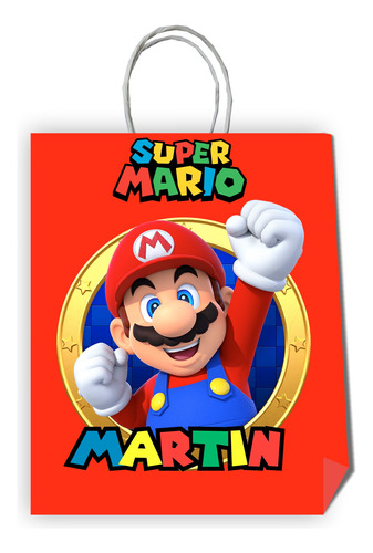 Bolsas Dulces Personalizadas Dulces Mario Bross 10 Uns. D22