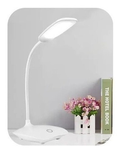 Lampara Táctil Led Escritorio Soporte  Recargable Flexible 