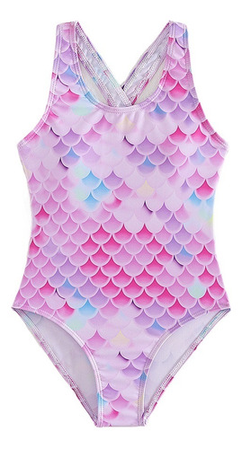 Traje De Baño Niña Niños De Una Pieza Lindo Bikini Rosa