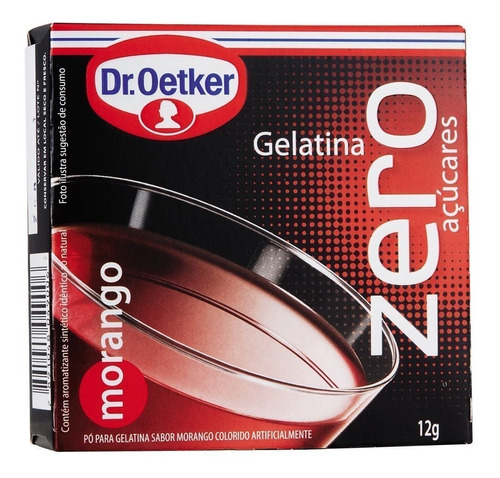 Gelatina Zero Açucares De Morango Dr.oetker 12g