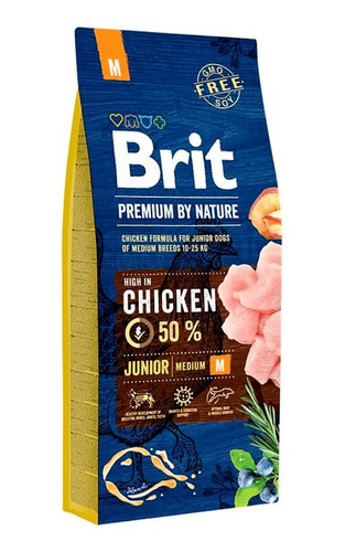 Brit Premium Junior Medium Pollo 15 Kg