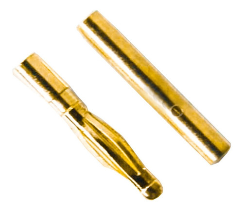 Conector Banana Bala Drone 2mm 5par Macho Hembra Oro Y Cobre