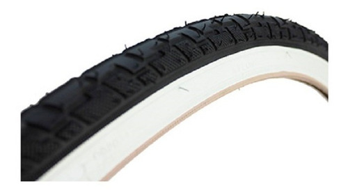 Par De Llantas 24 X 1-3/8 K830 Negra Con Blanco Kenda