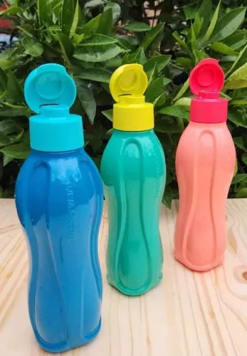 Botella De Agua Hermética Tupperware 1l Color Plata