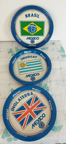  México 1986 Charolas Pepsi   16.5cm Circunferencia 