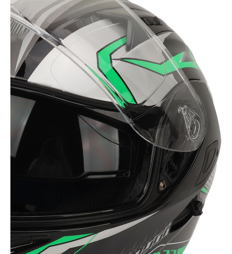 Casco Abatible Para Motocicleta Con Gafas Spoiler Casco De