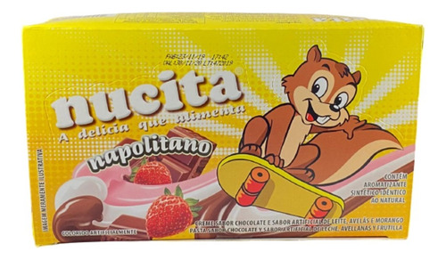 Crema Napolitana Nucita Caja 48 Unidades, Golosinas, Piñatas
