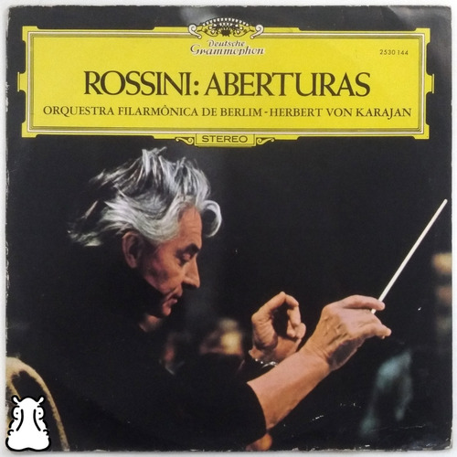 Lp Rossini - Herbert Von Karajan Aberturas Disco Vinil 1975